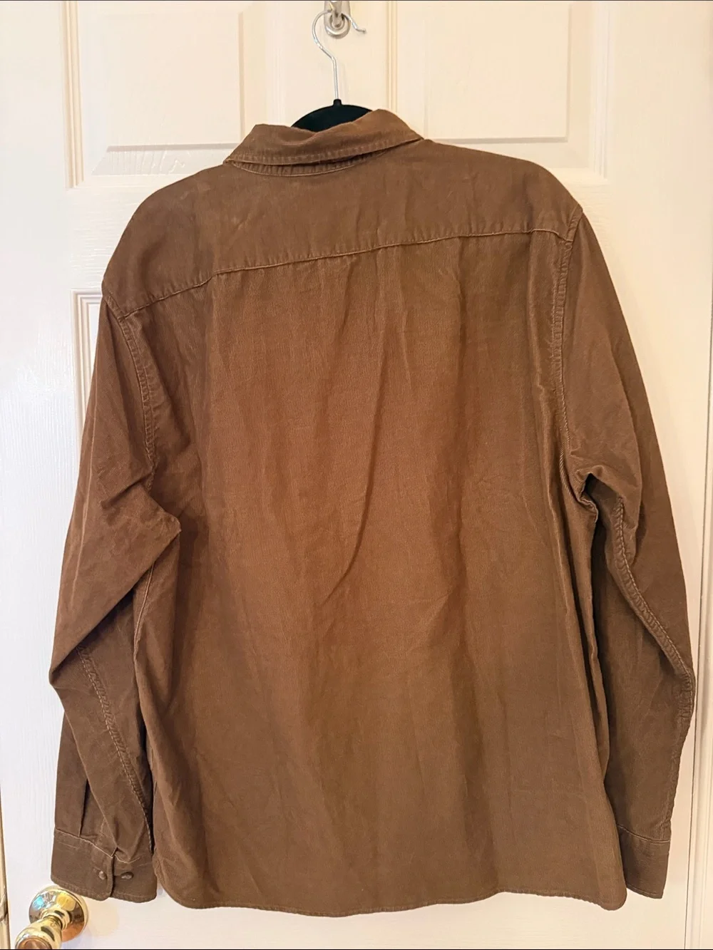 Banana Republic Men's Chest-Pocket Button-Down in Warm Brown